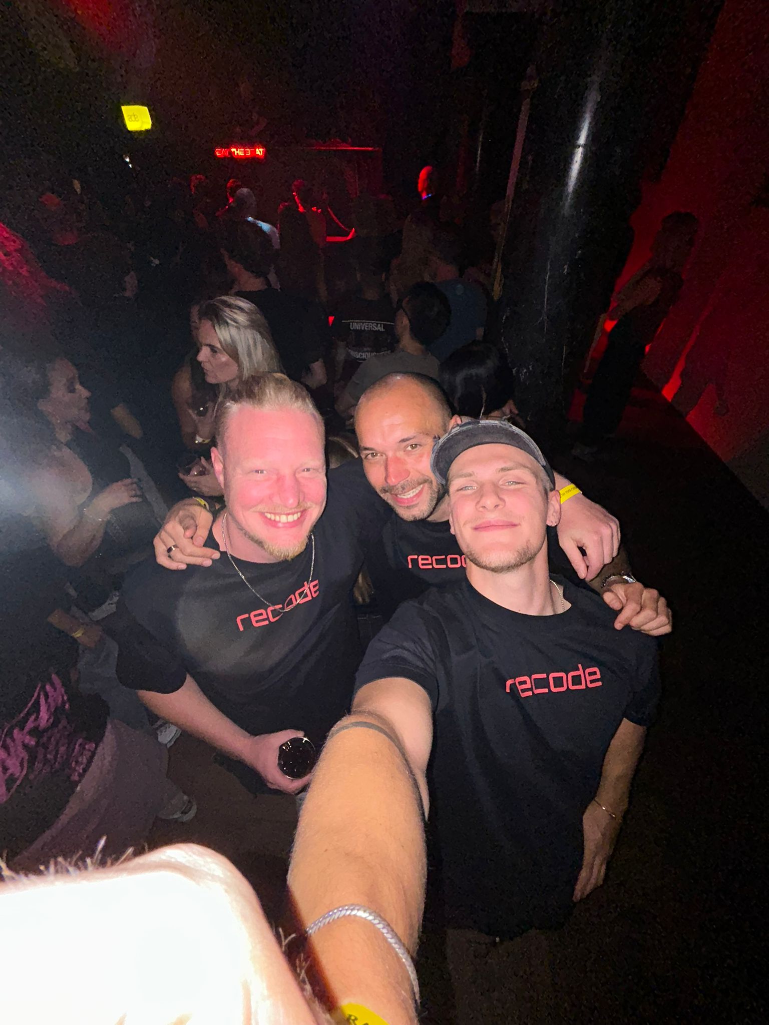 Recode Records Logo Tee Black