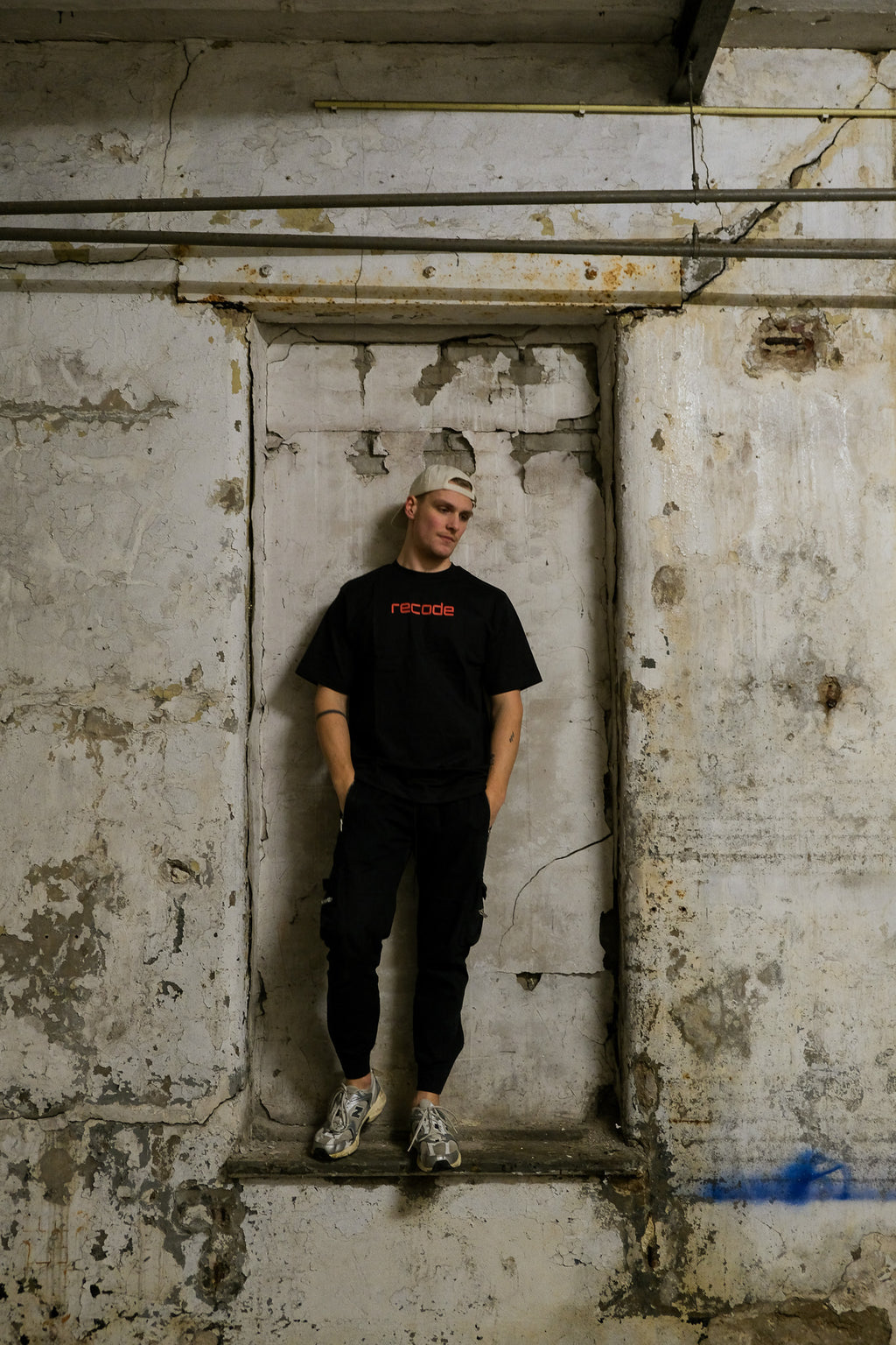 Recode Records Logo Tee Black