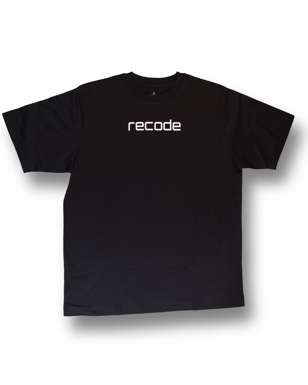 Recode Records White Logo T-Shirt Black